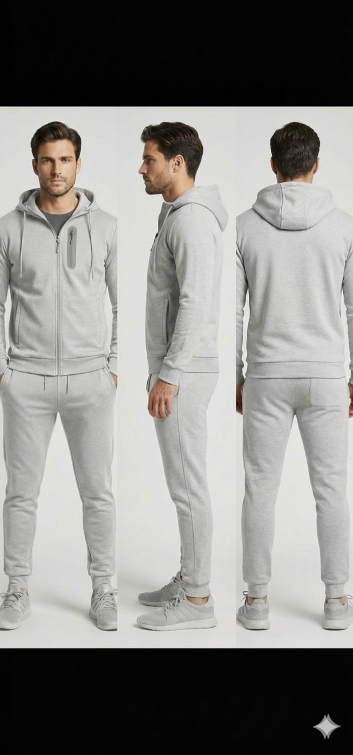 Active Zip-Up Hoodie Set
