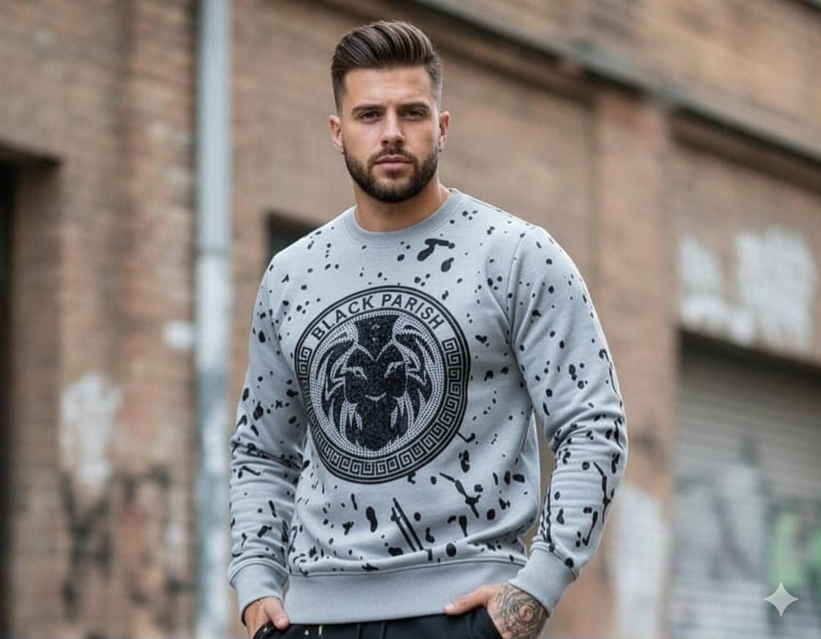 Heritage Lion Crest Sweatshirt with demonties