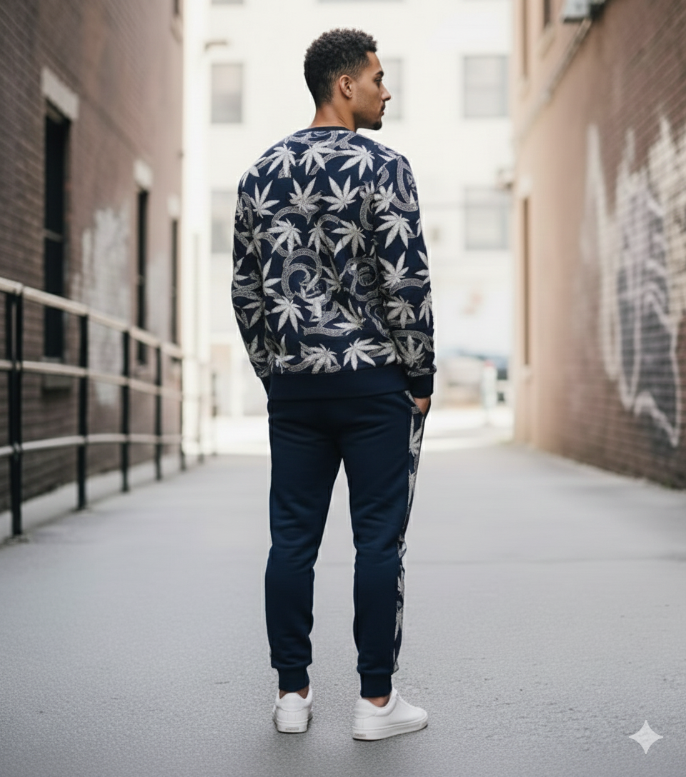 Imperial Leaf Diamanté Luxury Tracksuit