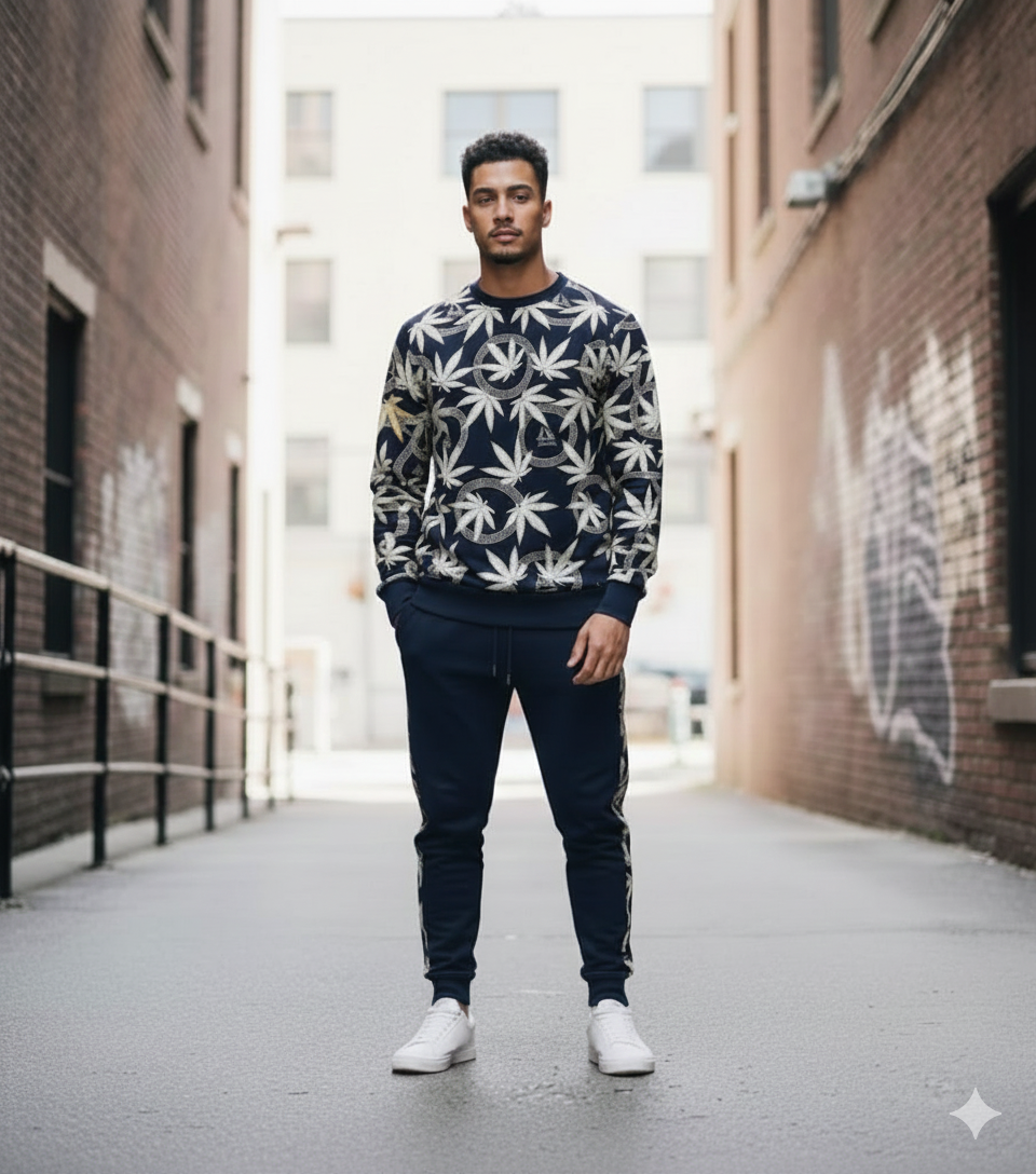 Imperial Leaf Diamanté Luxury Tracksuit