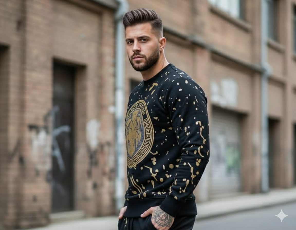 Heritage Lion Crest Sweatshirt with demonties
