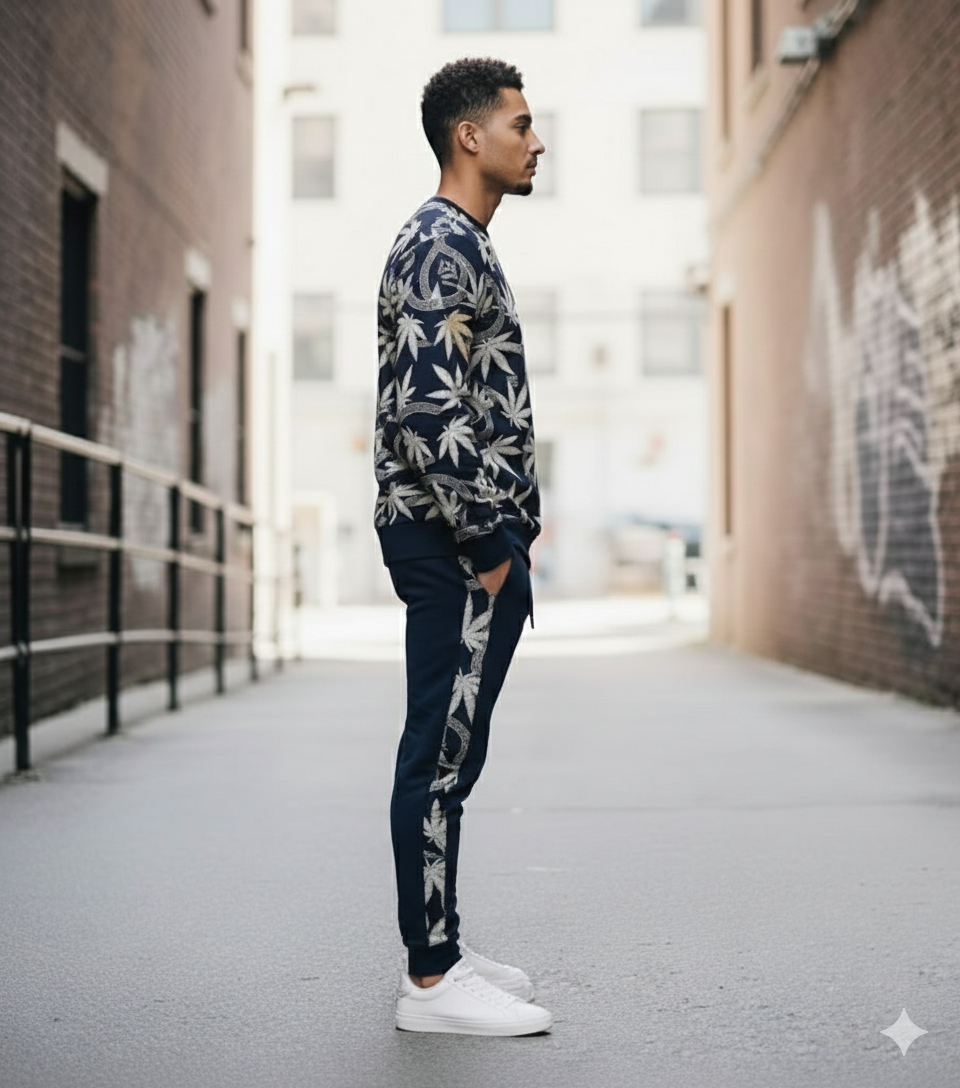 Imperial Leaf Diamanté Luxury Tracksuit